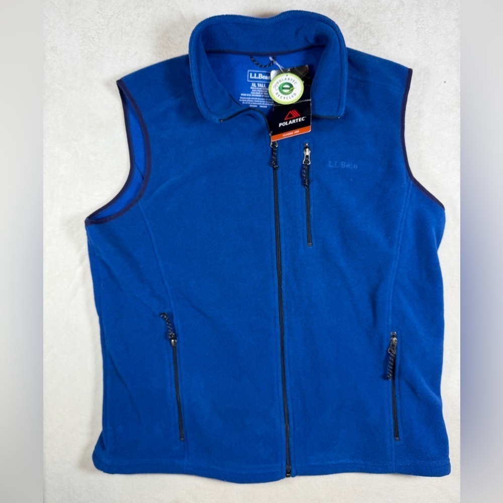 NWT L.L. Bean Old Stock Classic 200 Men's Royal Blue Polartec Vest